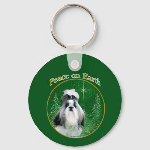 Shih Tzu Peace Keychain