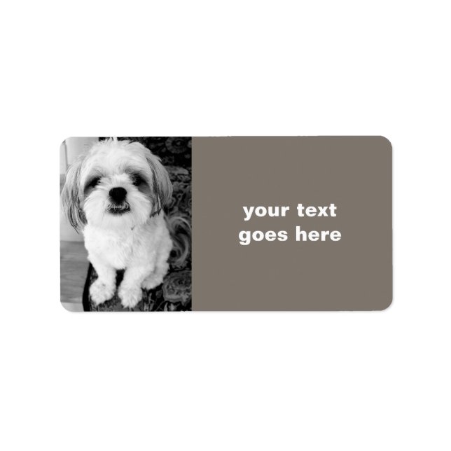Shih Tzu Personalized Address Labels (Front)