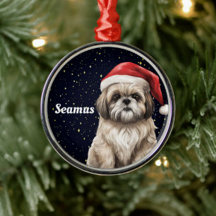 Shih Tzu Personalized Christmas Ornament