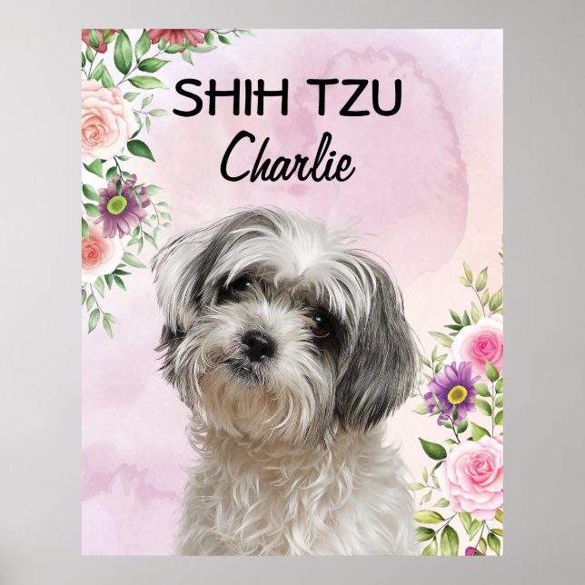 Shih Tzu Personalized  Poster (Front)