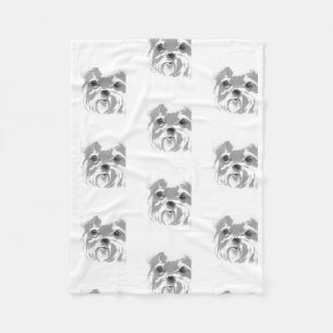 Shih Tzu Picture Fleece Blanket
