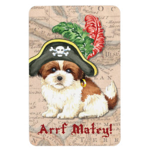 Shih Tzu Pirate Magnet