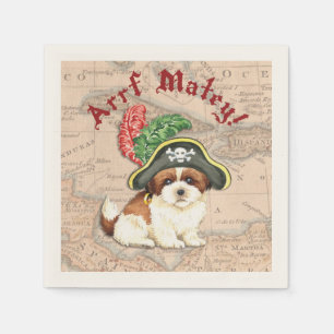 Shih Tzu Pirate Napkin