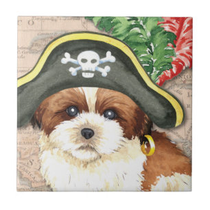 Shih Tzu Pirate Tile