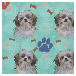 Shih Tzu Portrait Fabric