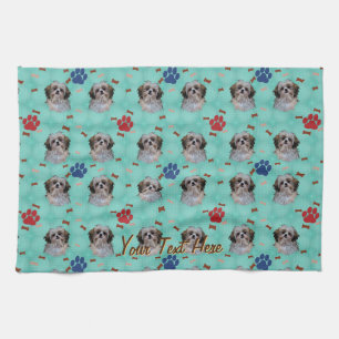 Shih Tzu Portrait Kitchen Towel