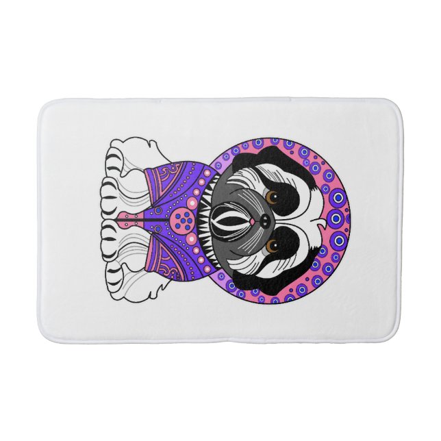 Shih Tzu Princess Bath Mat (Front)