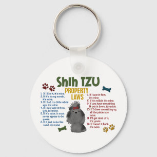 Shih Tzu Property Laws 4 Keychain