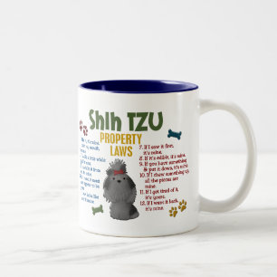 Shih Tzu Property Laws 4 Two-Tone Coffee Mug