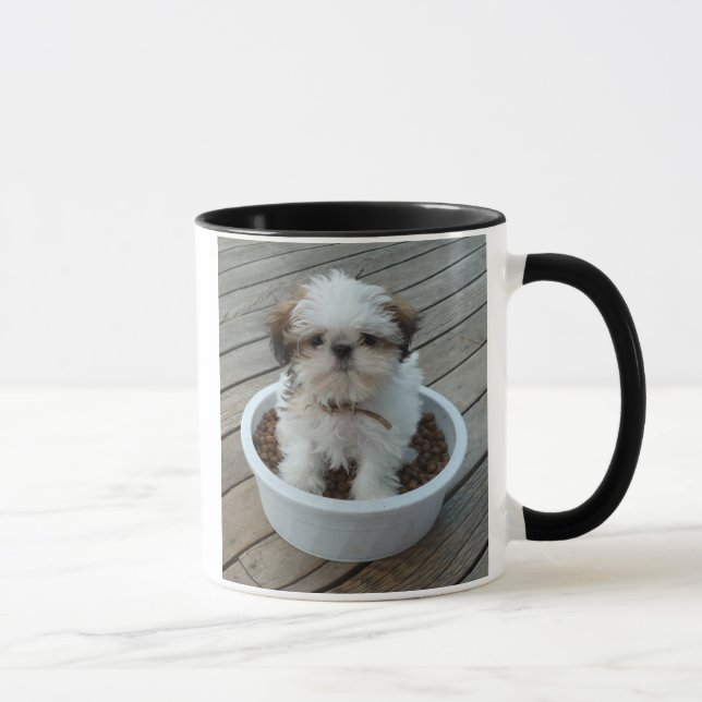 Shih Tzu Puppy Photo Mug (Right)