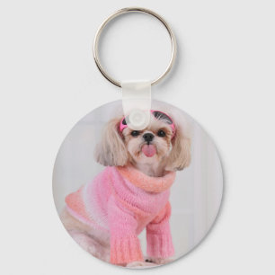 Shih Tzu Puppy - The Razz Keychain
