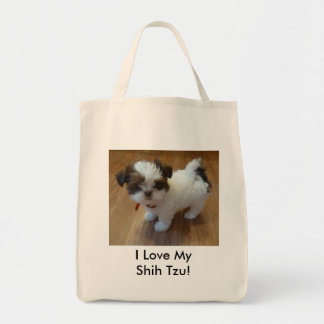 Shih Tzu Puppy Tote Bag