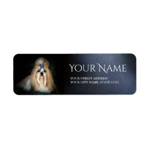 Shih Tzu Return Address Label