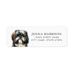 Shih Tzu Return Address Labels