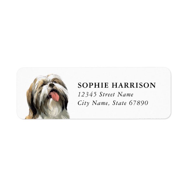 Shih Tzu Return Address Labels (Front)