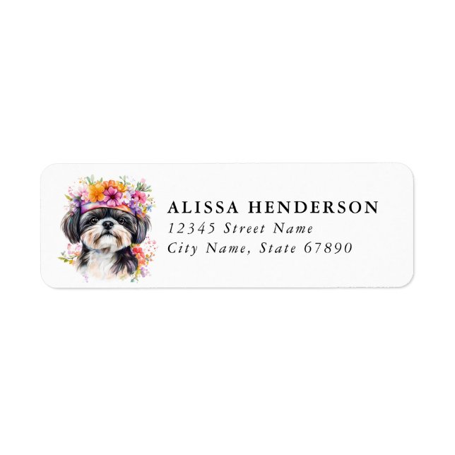 Shih Tzu Return Address Labels (Front)