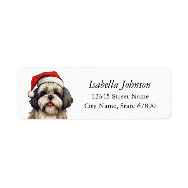Shih Tzu Return Address Labels (Front)