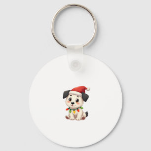 Shih Tzu Santa Christmas Tree Lights Xmas Dog Love Keychain