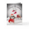 Shih Tzu Santa Snow Scene greeting cards