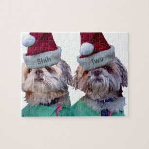 Shih Tzu -Shih Two Christmas Puzzle