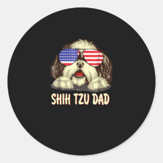 Shih Tzu | Shih Tzu Dad Gift Classic Round Sticker