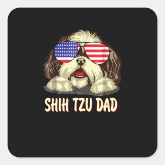 Shih Tzu | Shih Tzu Dad Gift Square Sticker