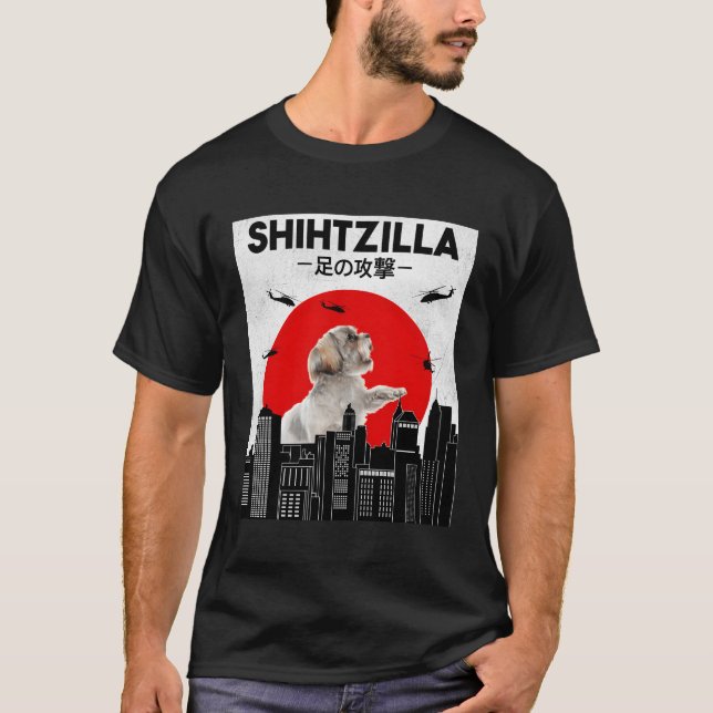 Shih Tzu Shih Tzu Shih Tzu Shih Tzu T-Shirt (Front)