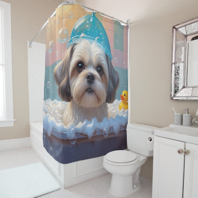 Shih Tzu Sloppy Sleepy Cute Funny (In Situ)