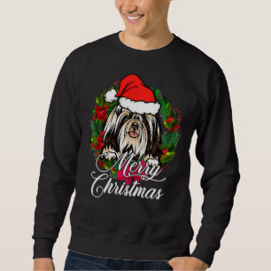 Shih Tzu Snow Christmas Pajama Sweatshirt