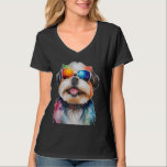 Shih Tzu Sunglasses Dog Funny Animal Art Print Gra T-Shirt<br><div class="desc">Shih Tzu Sunglasses Dog Funny Animal Art Print Graphic</div>