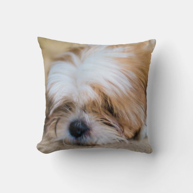 Shih Tzu Throw Pillow (Front)