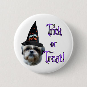 Shih Tzu Trick 2 Inch Round Button