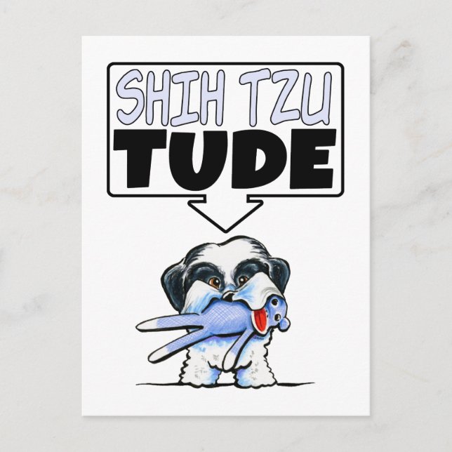 Shih Tzu Tude Postcard (Front)