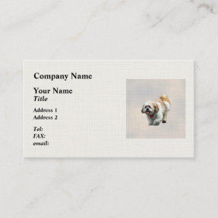 Shih Tzu Walking Business Card
