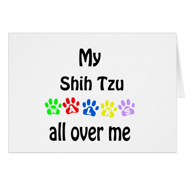 Shih Tzu Walks Design (Front Horizontal)