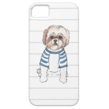 Shih Tzu Watercolor Iphone Case