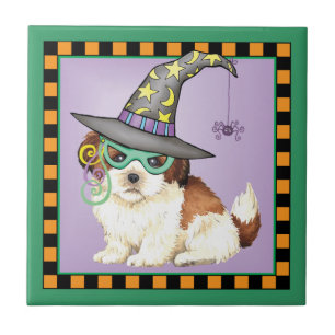 Shih Tzu Witch Tile