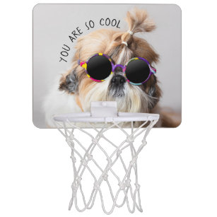 Shih Tzu You are so Cool cute fun Sunglasses Photo Mini Basketball Hoop