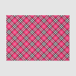 Shihtzu Dog Pink Plaid Birthday Party Tissue Paper