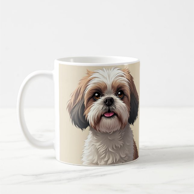 shihtzu Mandoo Coffee Mug (Left)