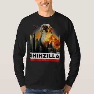 Shihzilla Shih Tzu T For Dog Halloween T-Shirt