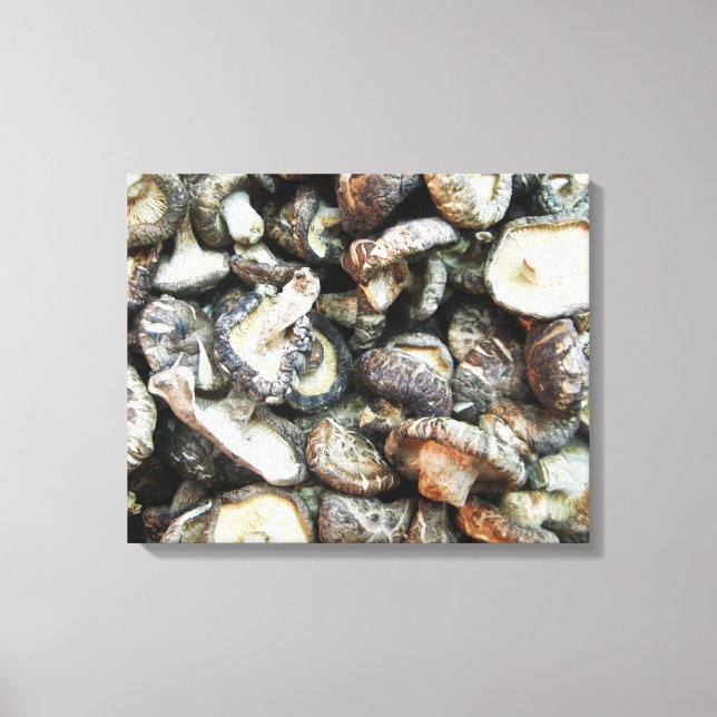 Shiitake Mushrooms Canvas Print (Front)
