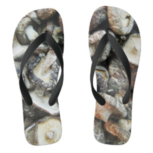 Shiitake Mushrooms Flip Flops