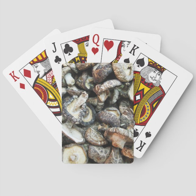 Shiitake Mushrooms Playing Cards (Back)