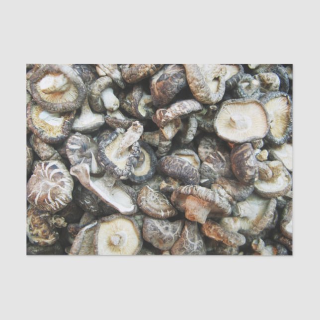 Shiitake Mushrooms Tissue Paper (Front)