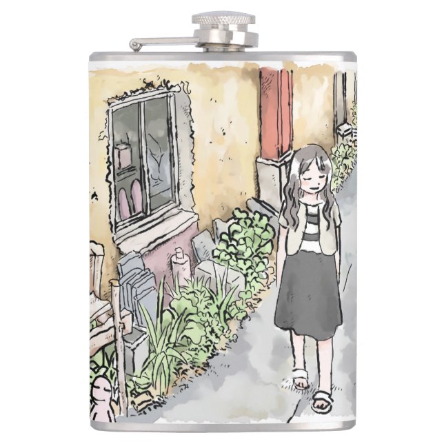 Shiji Reya Hip Flask (Front)