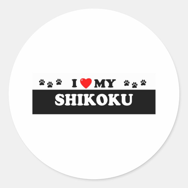 SHIKOKU CLASSIC ROUND STICKER (Front)