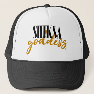 Shiksa Goddess Funny Jewish 90s Script Slogan Trucker Hat