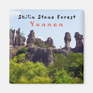 Shilin pinnacles Stone forest - Yunnan,China,Asia Magnet
