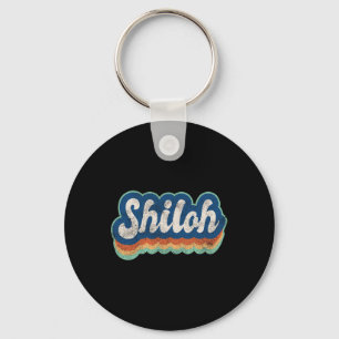Shiloh First Name Boy Vintage Style 70s 80s Person Keychain